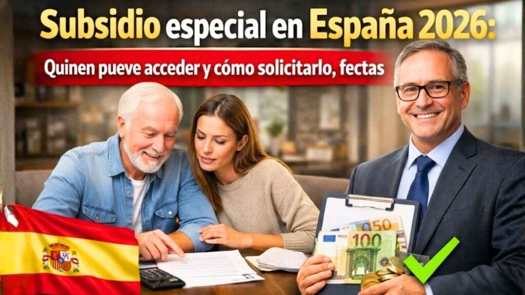 Subsidio especial en España 2026 requisitos fechas clave y proceso de inscripción