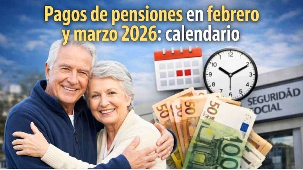 Pagos de pensiones en febrero y marzo 2026 calendario oficial sin contratiempos