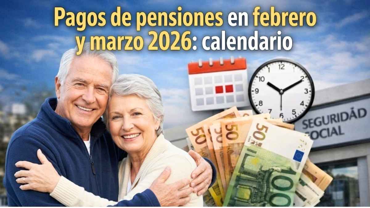 Pagos de pensiones en febrero y marzo 2026 calendario oficial sin contratiempos